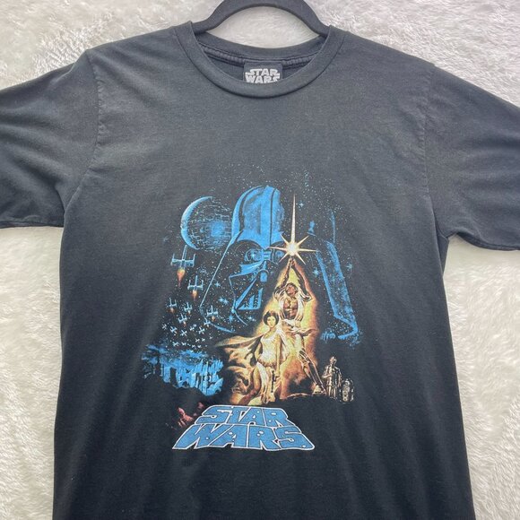 STAR WARS Y2K A NEW HOPE SHORT SLEEVE GRAPHIC TEE MEN'S SMALL T-SHIRT - Picture 2 of 6